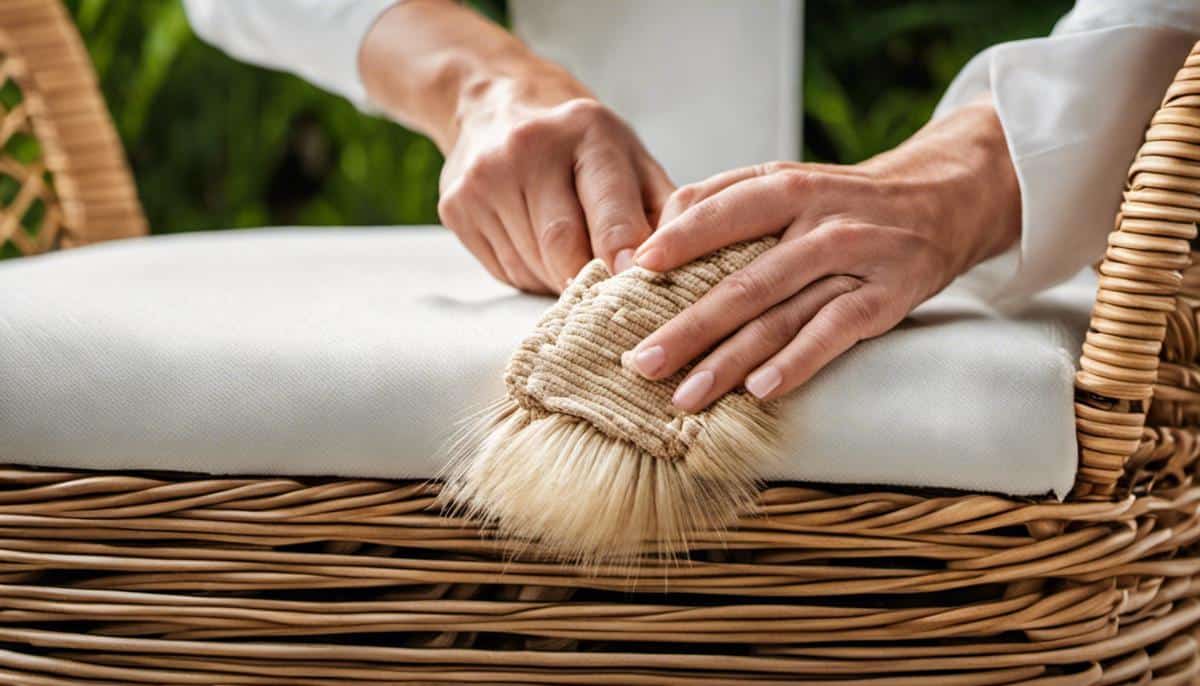how to clean your wicker furniture
